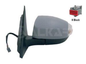 Espejo Izquierdo Eléctrico Asférico Térmico Para Pintar Abatible Con Piloto Calefactado 8p Ford S-max 06- Ref 105.1039118