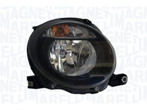 Faro Derecho C/reg Alcance Luzes I/negro Magneti Marelli Fiat 500 10- Ref 104.LPM301B