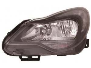 Faro Izquierdo Eléctrico Con Motor I/neg C/lamp Py24w(h7/h1/w21/5w) Opel Corsa 11- Ref 101.16541010